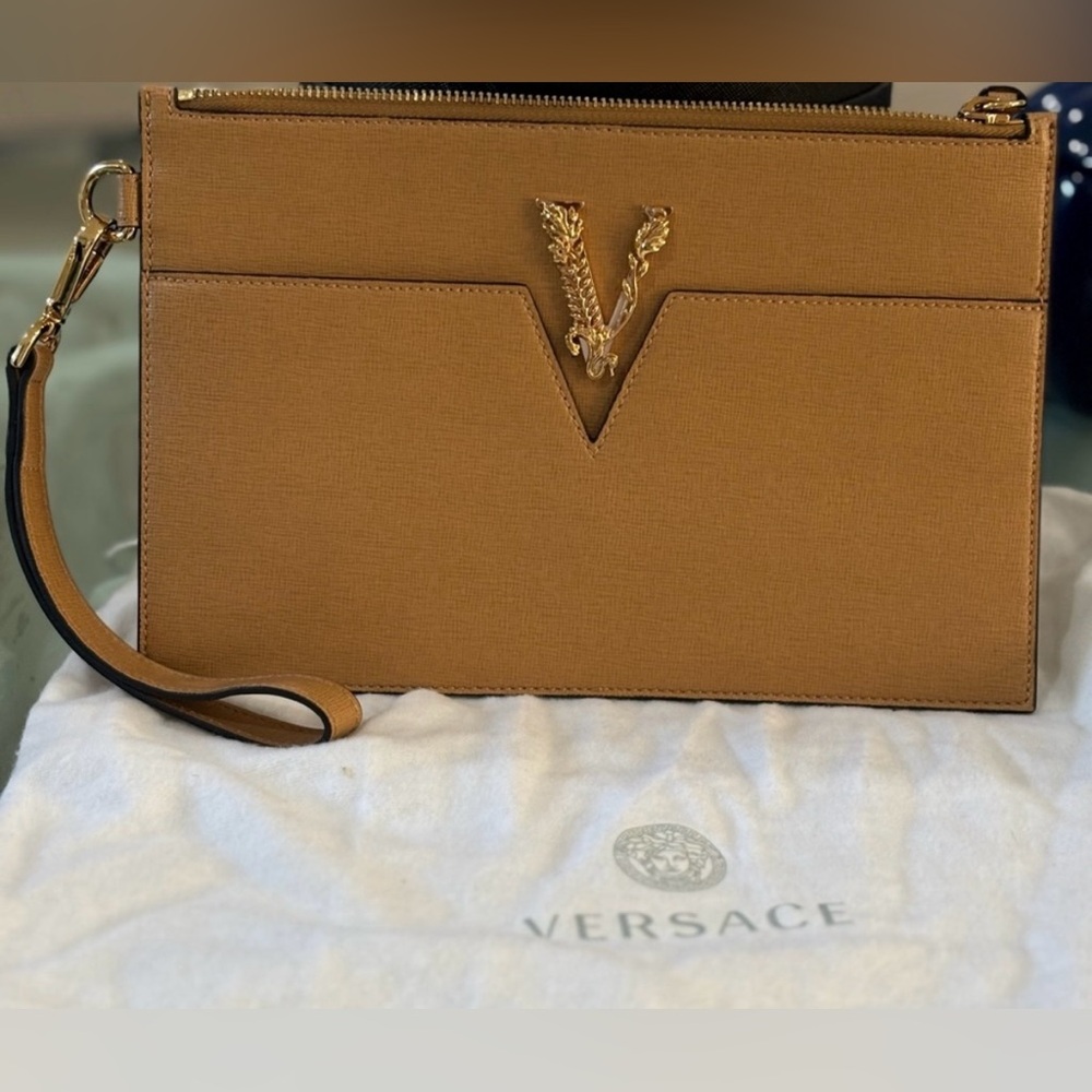 Authentic Versace Gold-Tone clutch